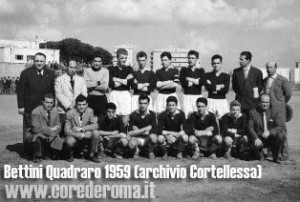 Una formazione del Bettini Quadraro anno 1959