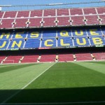 Un'immagine suggestiva dello stadio di Barcellona