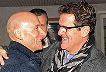 Francesco Rocca e Fabio Capello a Trigoria