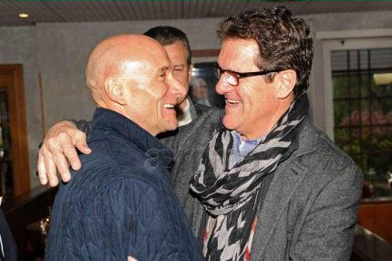 Fabio Capello e Francesco Rocca a Trigoria