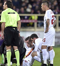 Fiorentina-Roma: Strootman infortunato