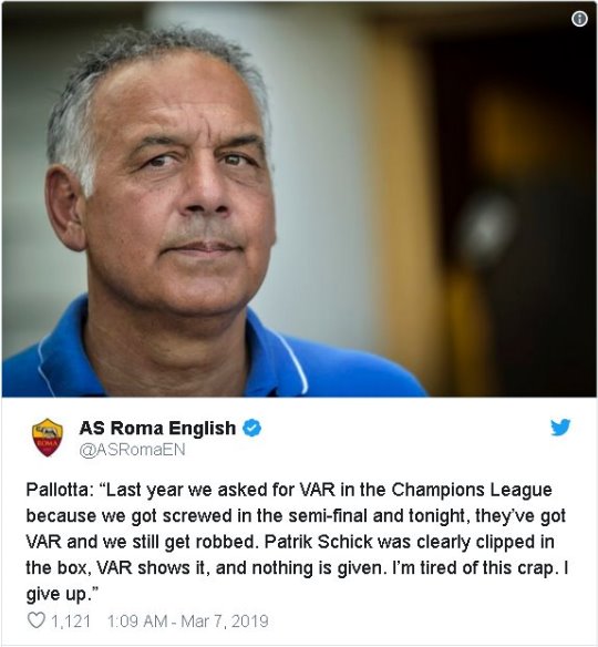 Champions, Porto-Roma: il commento schifato di Pallotta